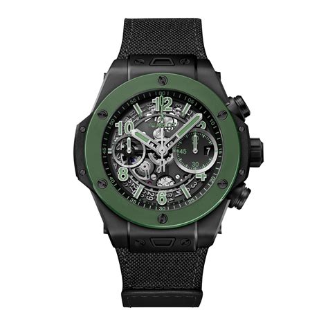 hublot unico green watch